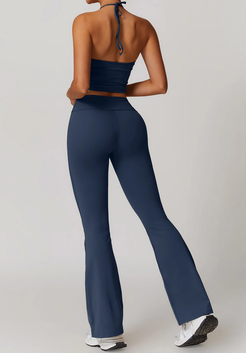 Bath – Ensemble legging et haut dos nu femme marine – vue 3