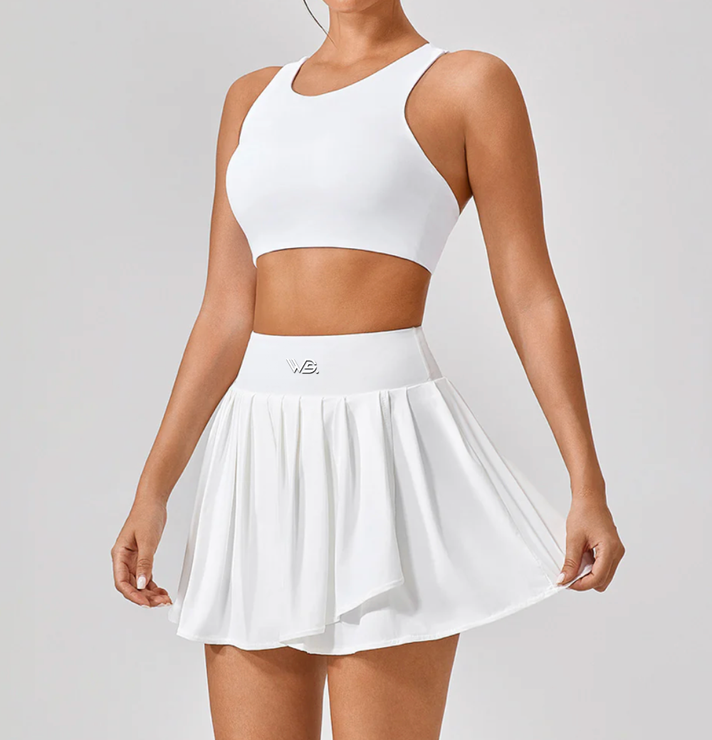 ENSEMBLE FITNEXUS : Brassière et jupe de tennis - WDS. 🤍